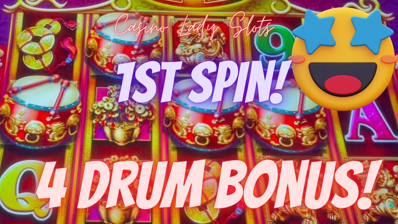 🥁 1ST SPIN 4 DRUM BONUS! DANCING DRUMS PROSPERITY VIDEO SLOTS!