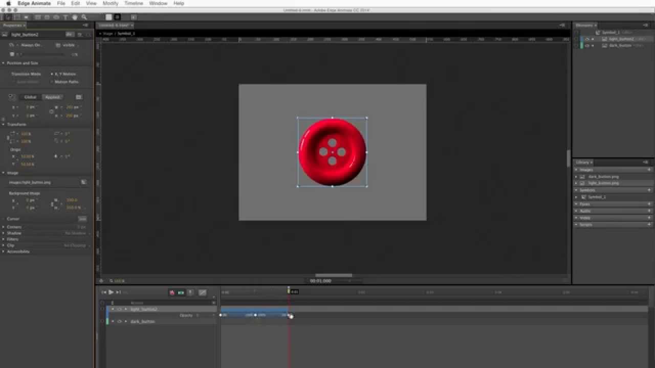 Mouseover Effects in Adobe Edge Animate