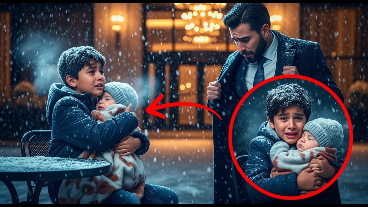 Señor, Mi Hermanita Se Está Congelando…” Dijo el Niño — El CEO Los Cubrió Con Su Abrigo y Los Llevó