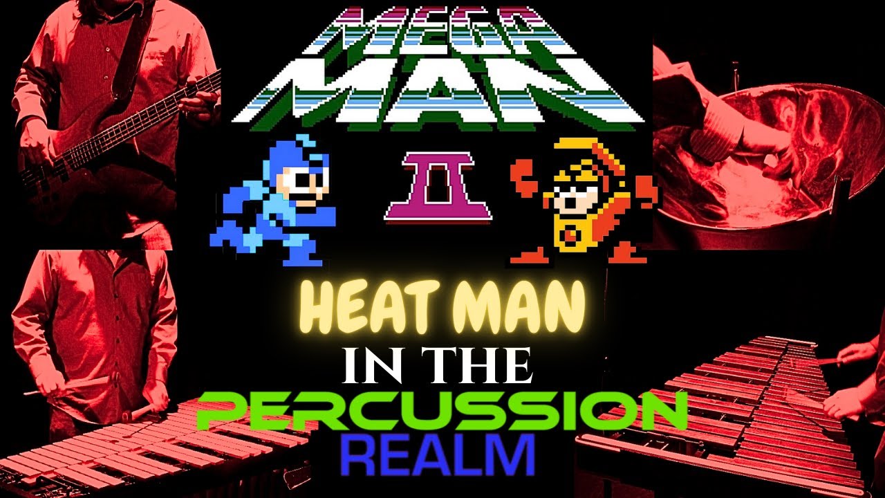 Mega Man 2 Heat Man Theme (Percussion Cover + Bass)