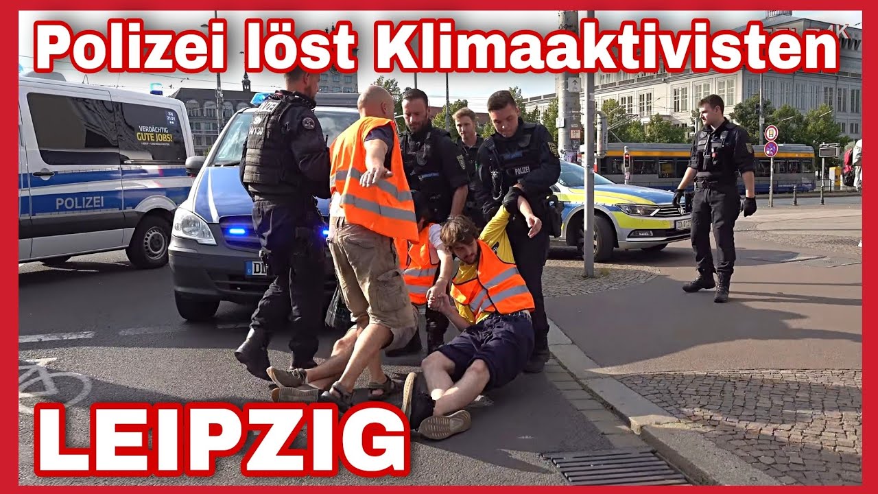 ❌️Autofahrer hupen bis das ORDNUNGSAMT kommt🔊LETZTE GENERATION blockiert Leipziger Augustusplatz🛑