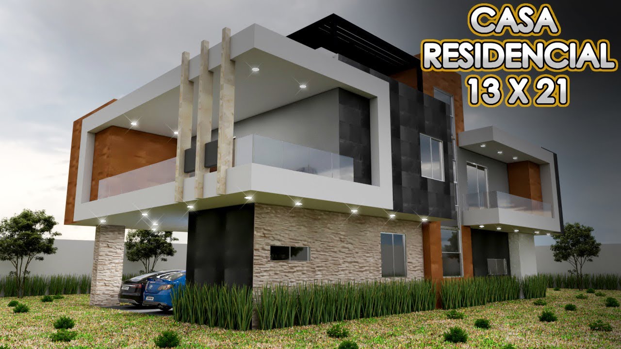 PLANO DE CASA 13 X 21 METROS / PROYECTO CASA FAMILIA JIMENEZ BENITEZ / AMATITAN, JALISCO.