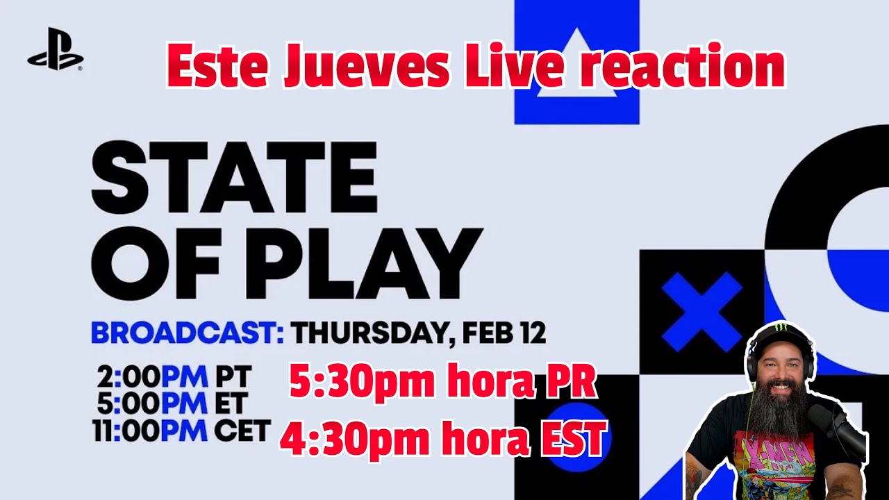 State of Play anunciado live reaction este jueves 12