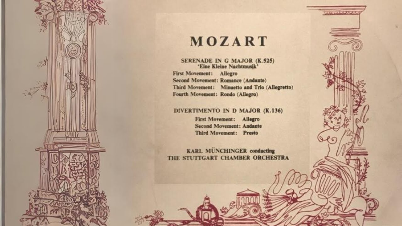 W.A. Mozart - Eine Kleine Nachtmusik + Divertimento - Karl M&uuml;nchinger (1951) - HD Digital Remaster