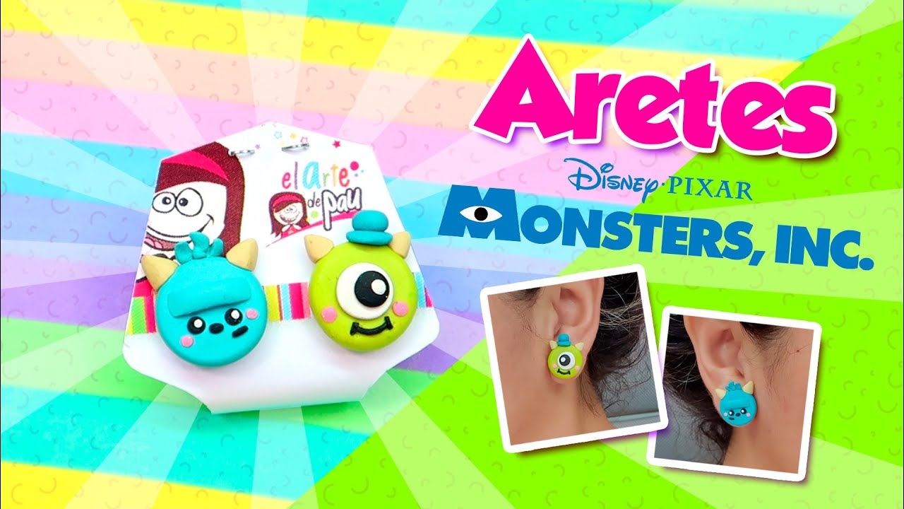 ARETES de MONSTER INC de arcilla polimerica ⭐ El Arte de Pau ⭐