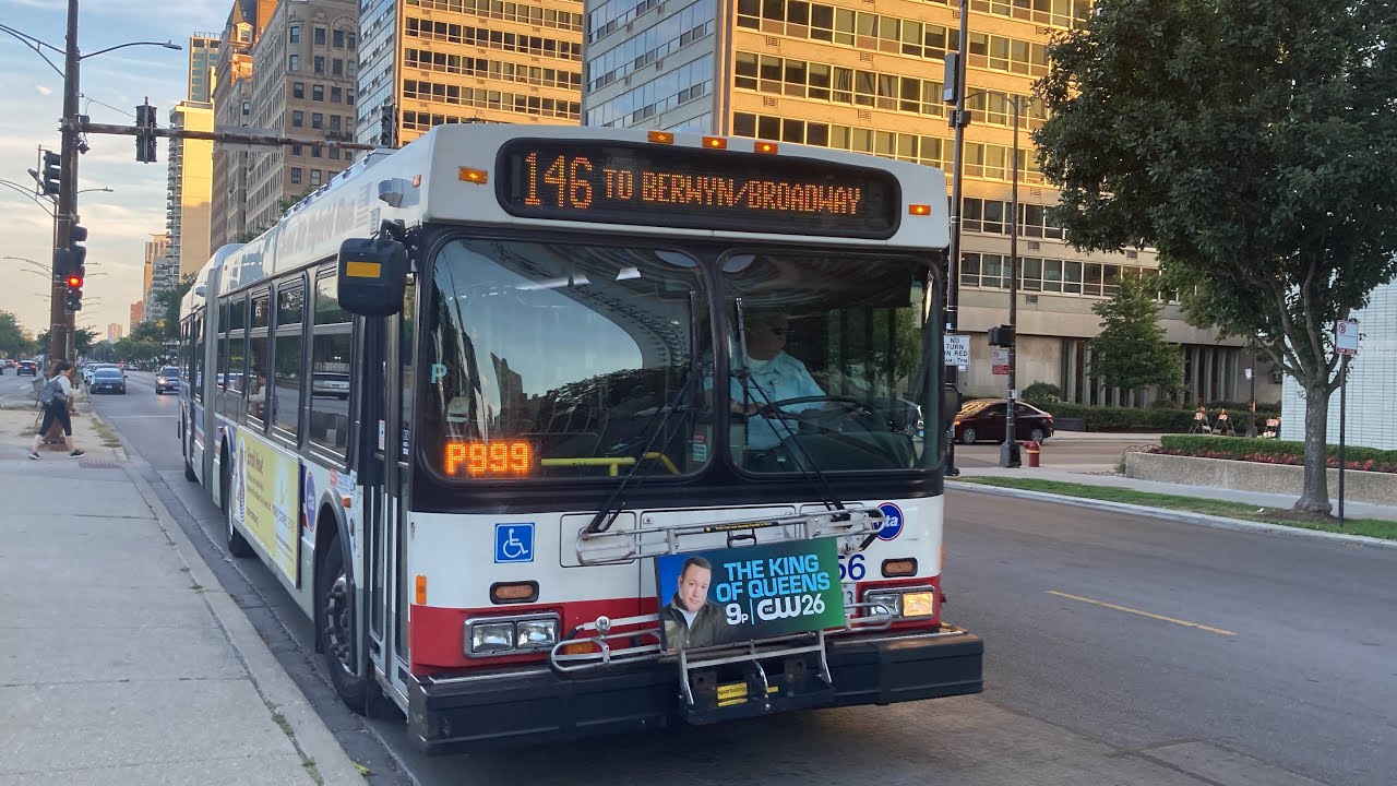 CTA Bus 146 Inner Lake Shore/Michigan Express To Lake Shore & Addison New Flyer DE60LF 2009 #4156