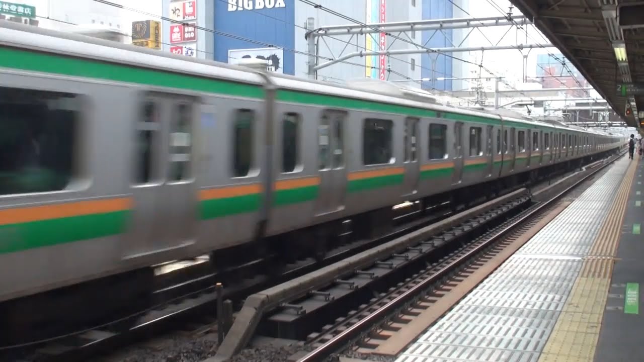 高田馬場駅 列車通過集