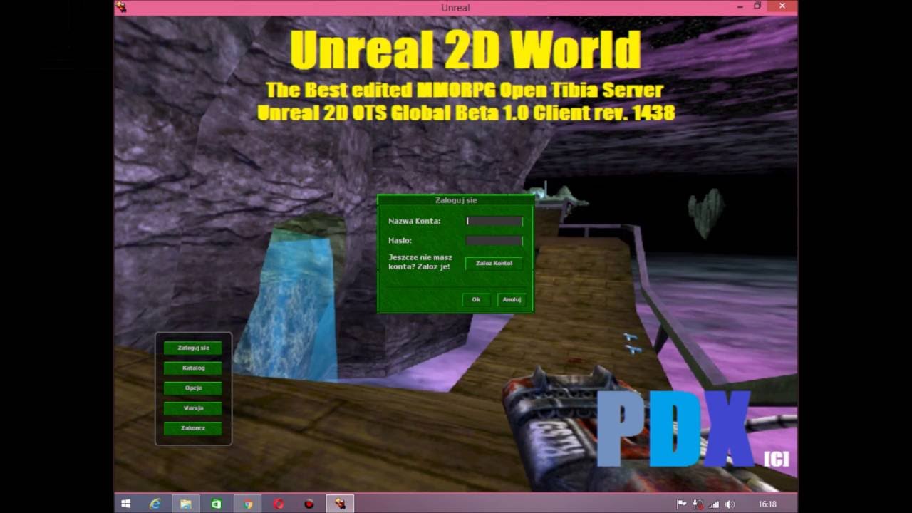 Tibia 2016 OTS - Unreal 2D OTS - NEW POLISH CLIENT INTERFACE [TIBIA WITH MUSIC]