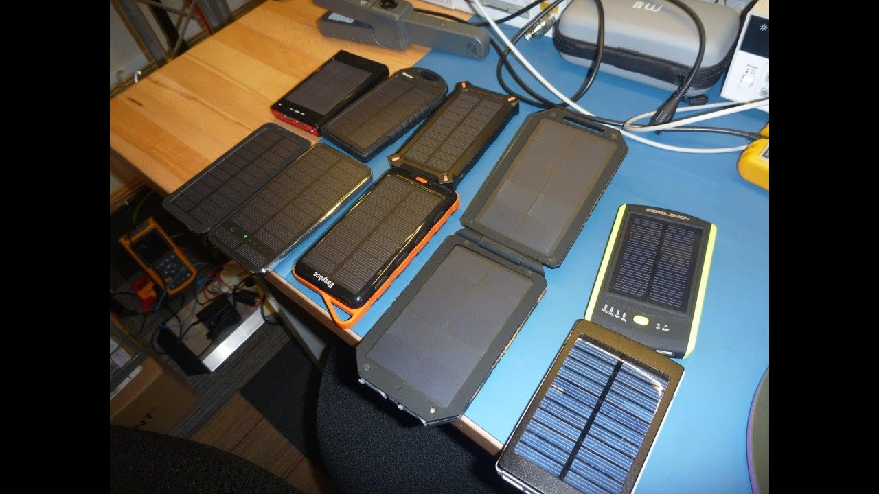 Solar USB Power Bank Tests / Review
