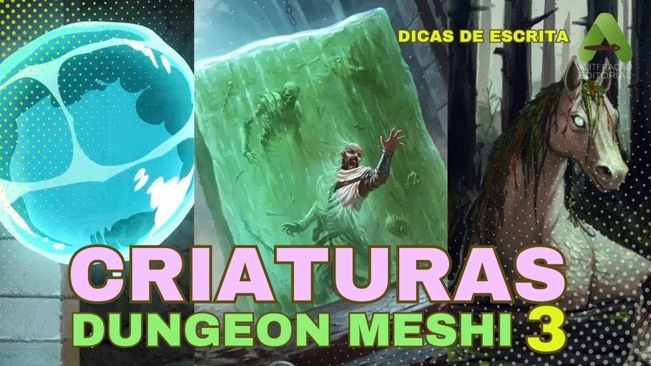 Kelpie, SLime e Undine - conheçam mais criaturas do anime Dungeon Meshi - Parte 3 #rpg, #monstros