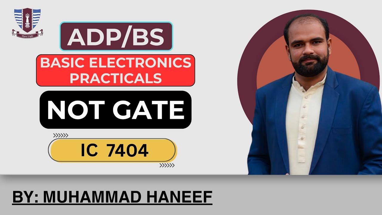 How to Build a NOT Gate Using 7404 IC | Breadboard Tutorial For NOT Gate