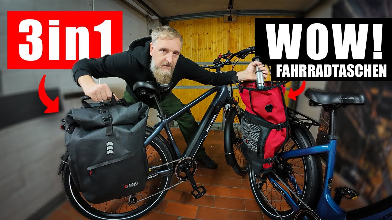 WOW, ICH BIN BEGEISTERT! 🤩 3 FAHRRADTASCHEN mit TOLLER 3in1 FUNKTIONEN! DIE TOUR KANN LOS GEHEN...
