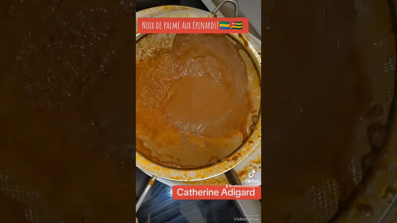Sauce noix de palme aux &eacute;pinards... #mangersain #cuisineafricaine