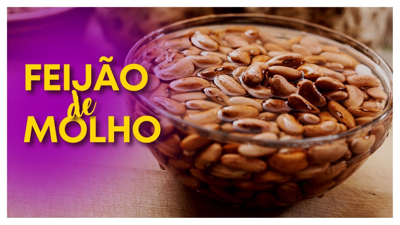 Preciso deixar o feijão de molho?