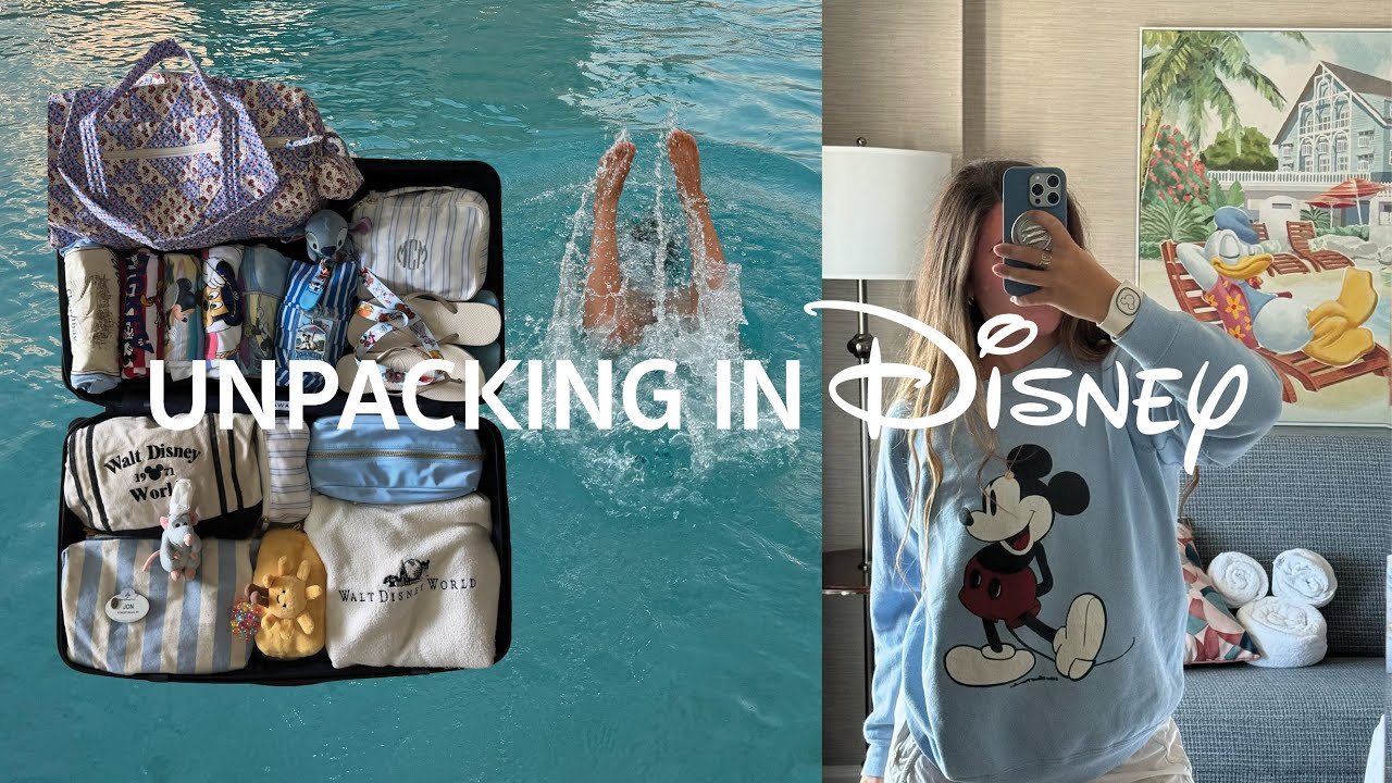 unpack with me in disney world!