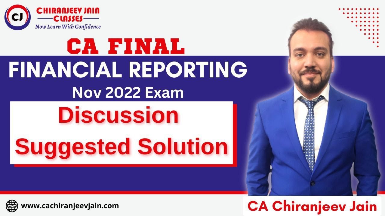 CA Final FR - Suggested Answer Nov 2022 Exam