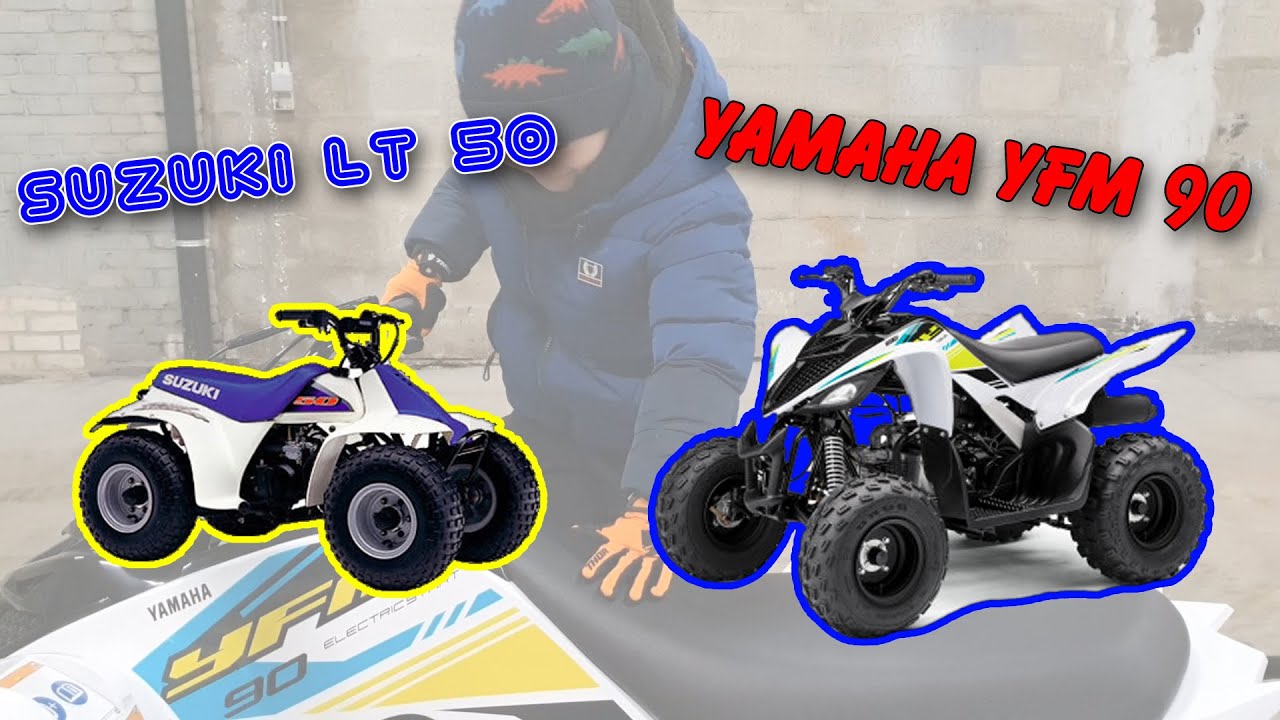 Magical transformation of an SUZUKI LT 50 into a YAMAHA RAPTOR 90 for my son - ATV