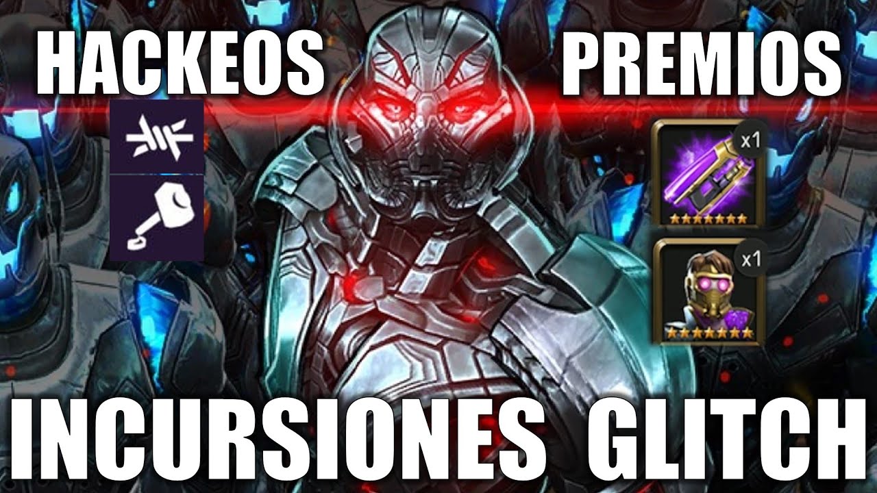 REVELADO ULTIMA PIEZA STARLOD STELAR + HACKEOS + PREMIOS  DE LAS INCURSIONES GLITCH  MCOC
