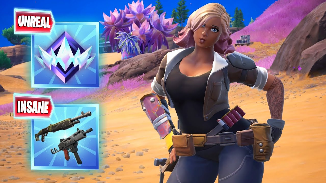 MYTHIC Flex SMG is OP! (Fortnite Unreal Ranked 21 Elims)