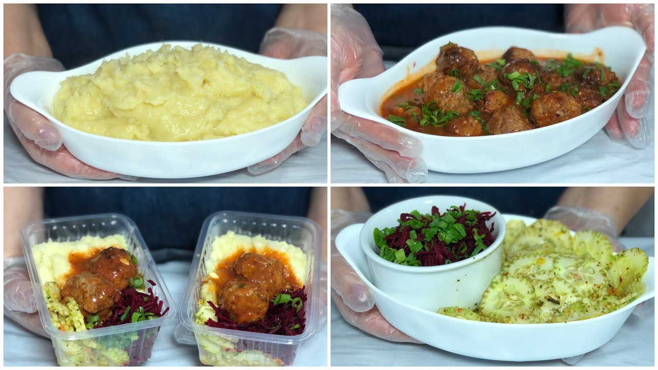 PURÊ DE BATATA DOCE E ALMÔNDEGA SAUDÁVEL CARDÁPIO COMPLETO FITNESS #AULA2
