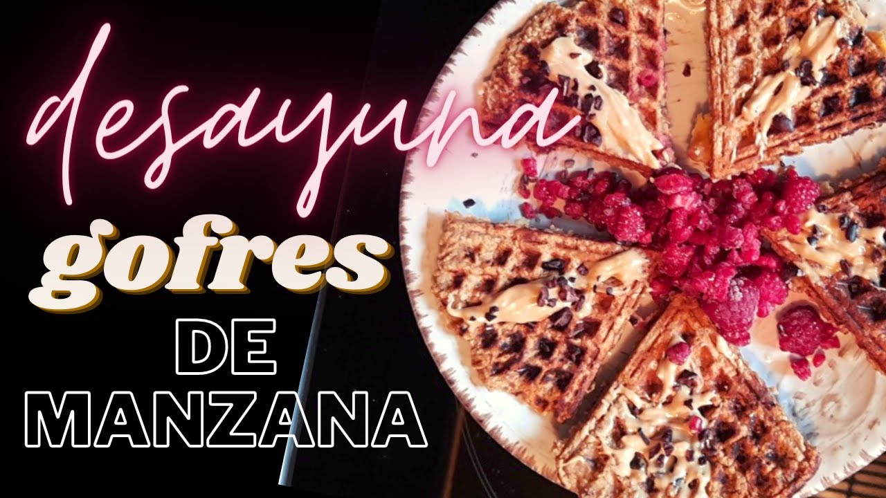 Rico y saludable: gofres de manzana para desayunar (desayunos para adelgazar)