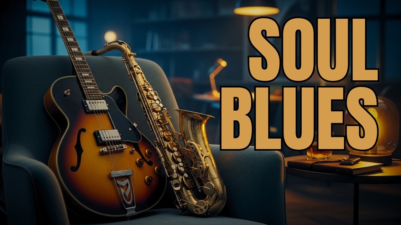 🔴 Smooth Slow Blues – Relaxing Guitar & Sax for Work, Focus & Chill (Live)