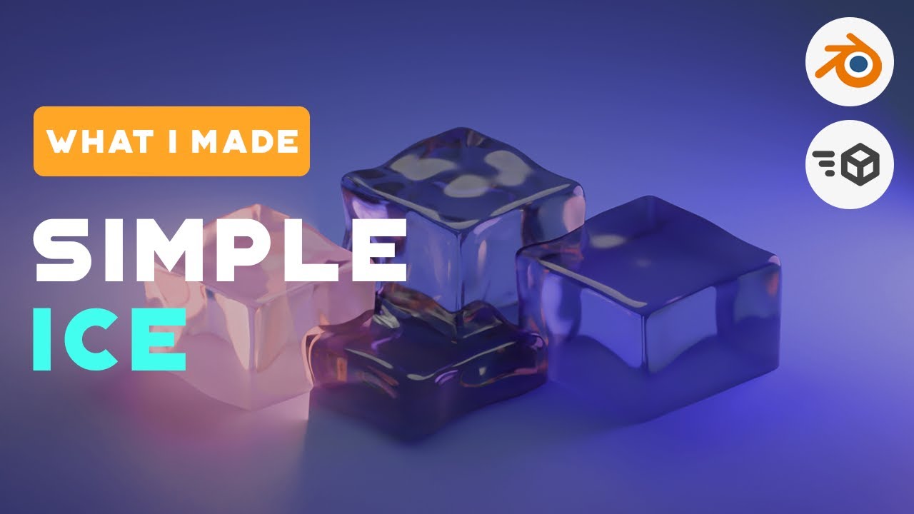 Simple Ice Scene in Blender 3.5
