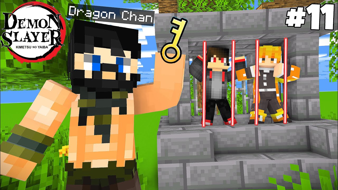 Dragon Chan Caught Us !! Minecraft Demon Slayer #11....മലയാളം!!! ft @steveboi @MRGYT