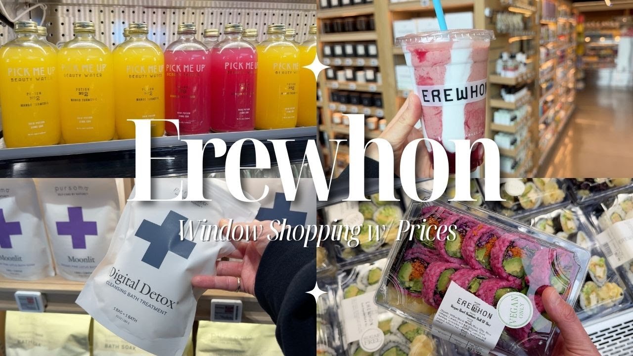 Erewhon with Prices: Hailey Bieber's Smoothie, Vegan Beet Rolls, Digital Detox Bath Soak