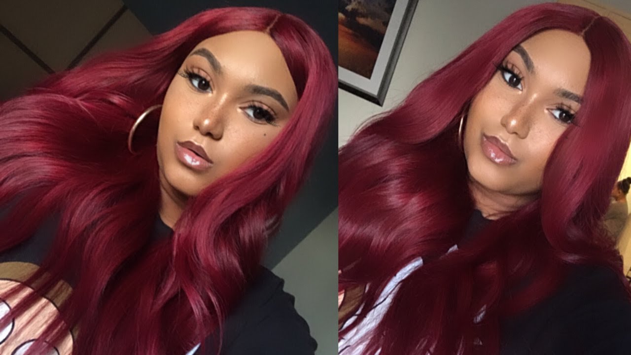 HAIR TRANSFORMATION | FROM BLACK TO BANGGIN BURGUNDY