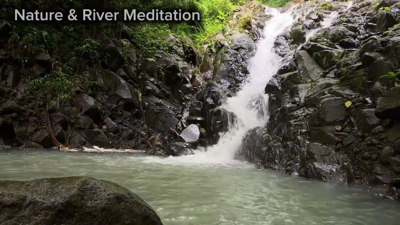 Gentle small waterfall ambience in the countryside.Perfect for sleep, meditation,🧘 