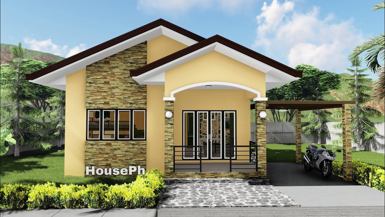 Small House Design - 3 Bedroom(7x10 meters)(23x33 feet )