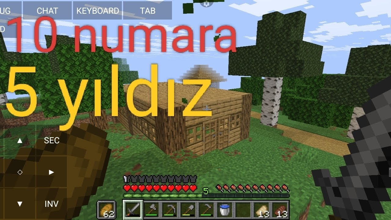 MİNECRAFT:Ev yaptık