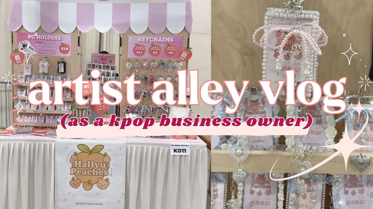 first time vending at kplay fest 2026 💫 artist alley vlog as a small kpop business owner
