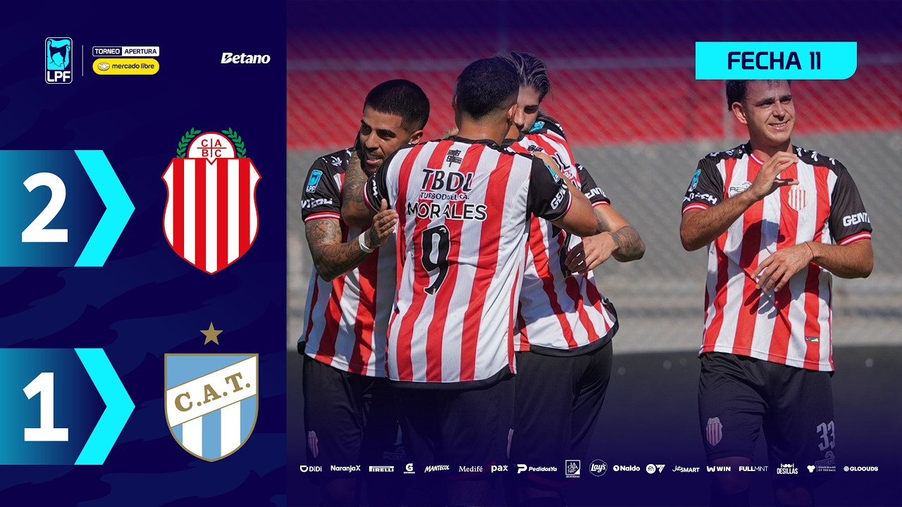 BARRACAS CENTRAL 2 - 1 ATL&Eacute;TICO TUCUM&Aacute;N | Resumen del partido | #TorneoMercadoLibre 2026 🏆