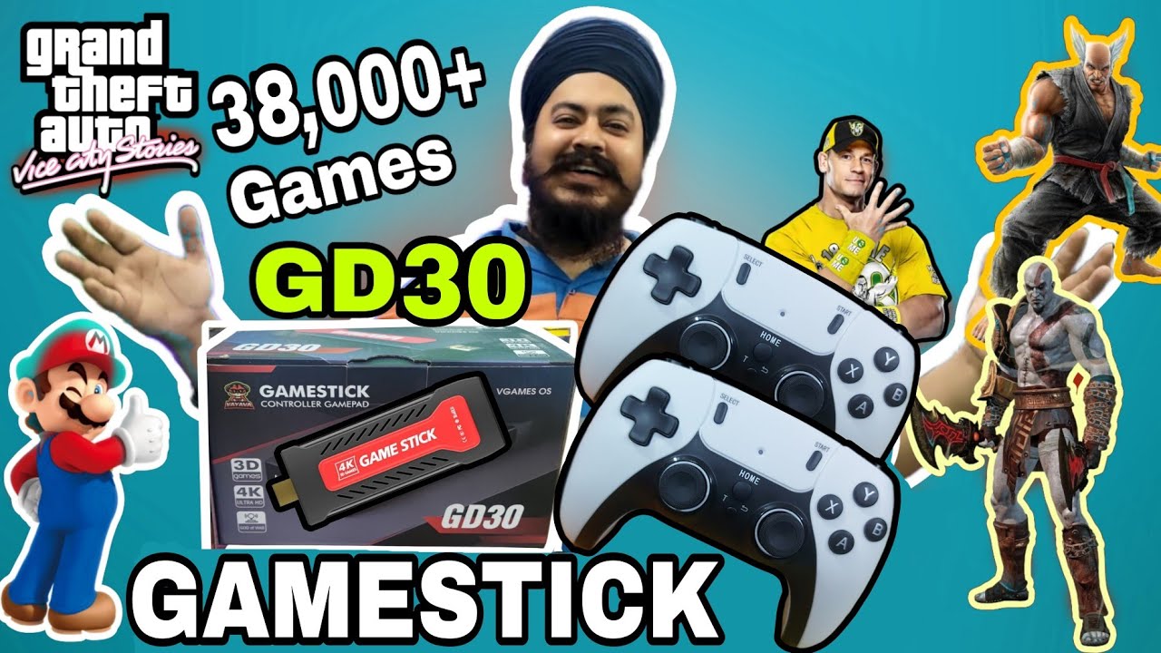 Updated💥 Gamestick GD30 Version 2 Unboxing Testing (Must Watch)  Better then M22 gamestick