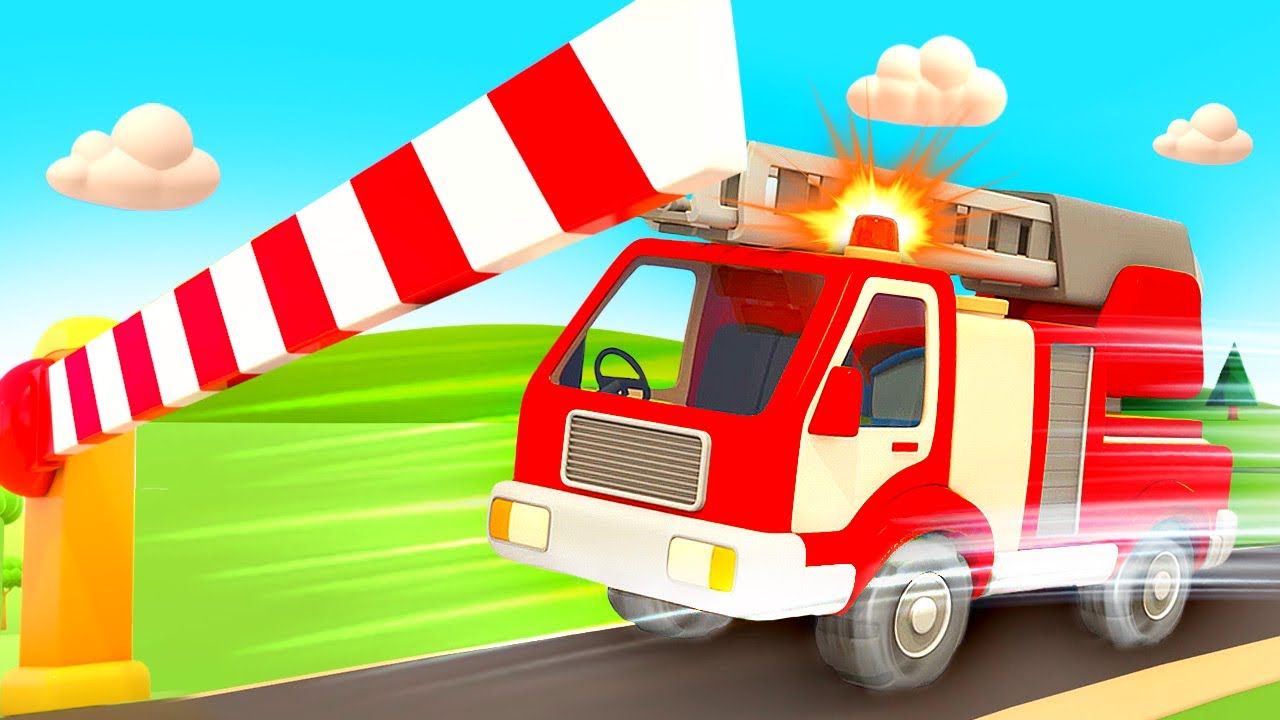 The street vehicles need help. The fire truck is ready to go! New episodes of car cartoons for kids.