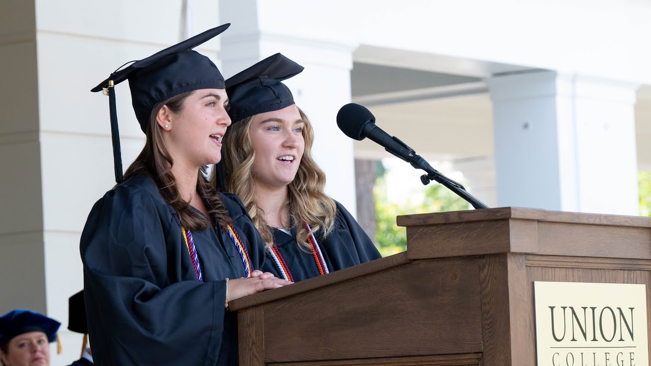 Student Speakers Sophie Brown '23 and Melissa Murphy '23 | Union College Commencement 2023