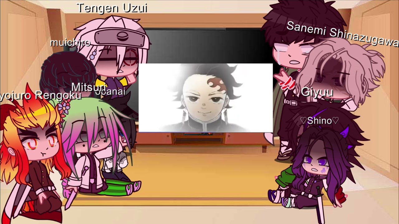 🌙los pilares reaccionan al rap de kokushibo vs muichiro, sanemi, gyomei y genya⭐️.