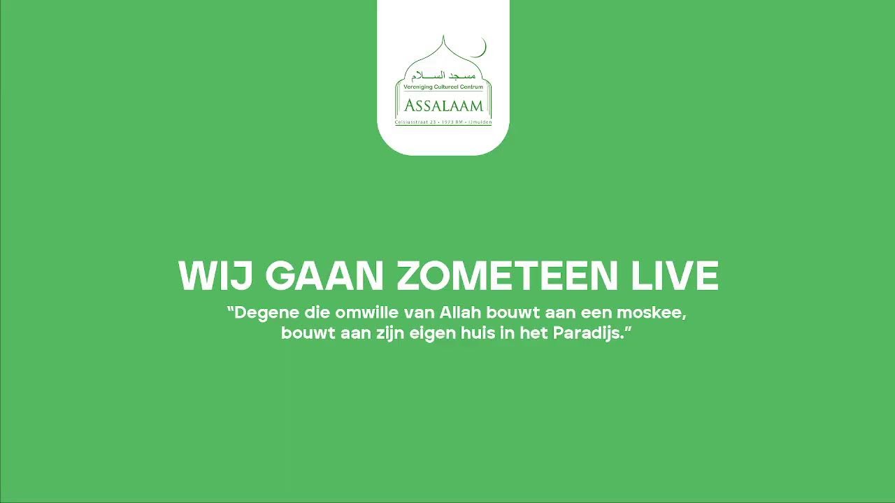 Inzameling moskee Assalaam IJmuiden