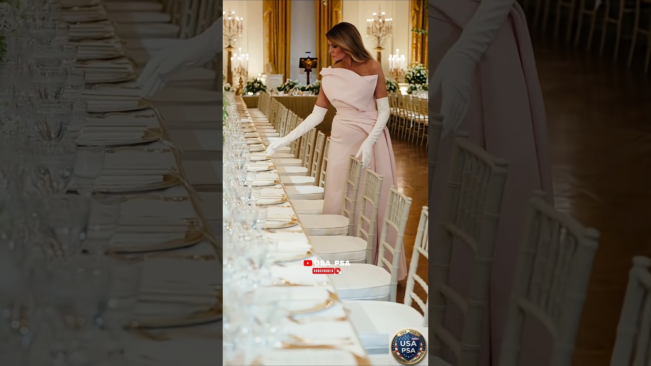 State Dinner 🍽️ 🇺🇸🇬🇧 President Donald Trump - Melania TRUMP in White House &hearts;️ #trump #melaniatrump