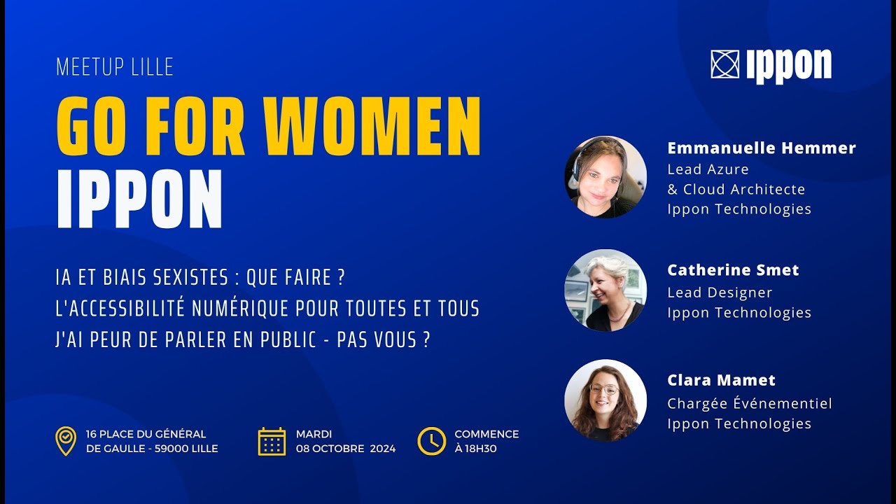 Go for Women - IA & Biais Sexistes, Accessibilité et Prise de Parole