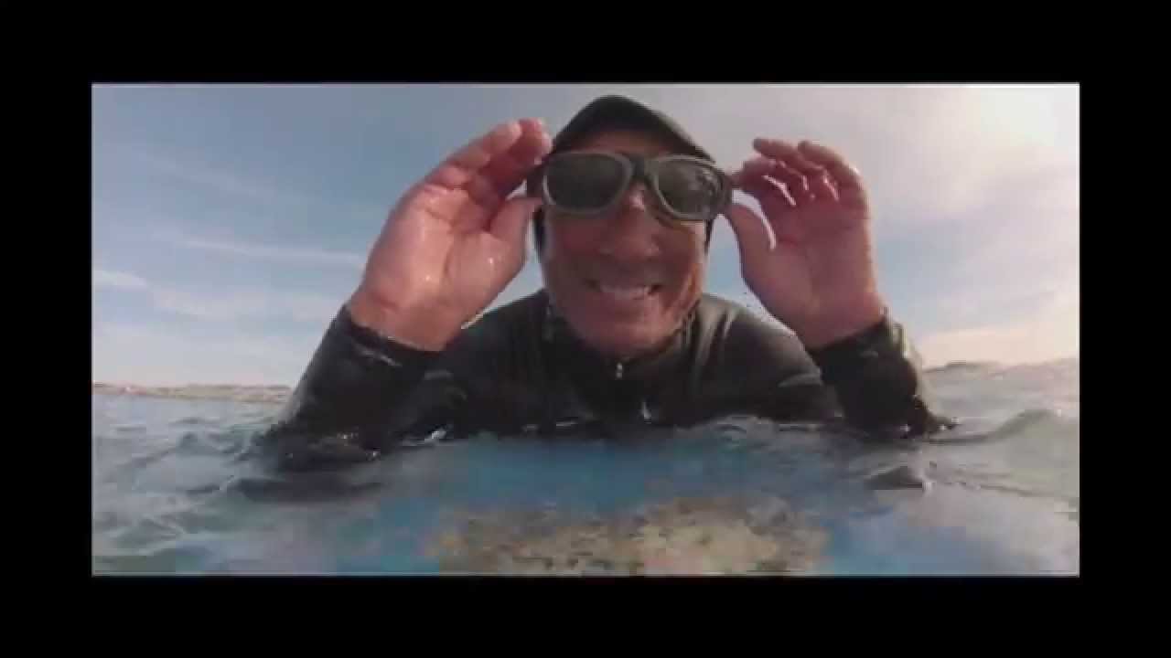 Surfing with Rec Specs glasses.