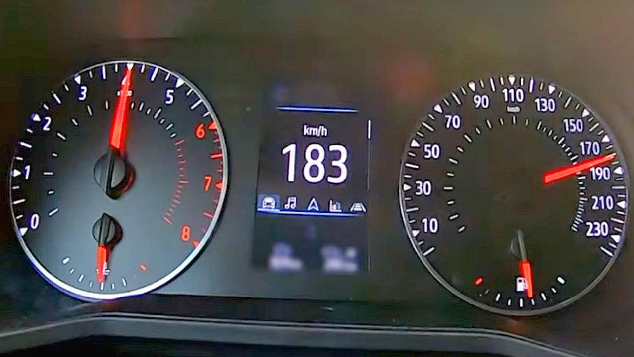 Renault Clio 1.0 TCe Turbo 91HP Acceleration 0-100 & Autobahn Top Speed Test
