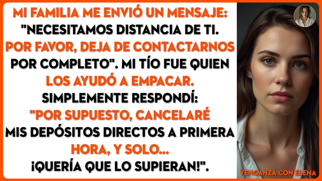 Mi familia me envió un mensaje de texto: 