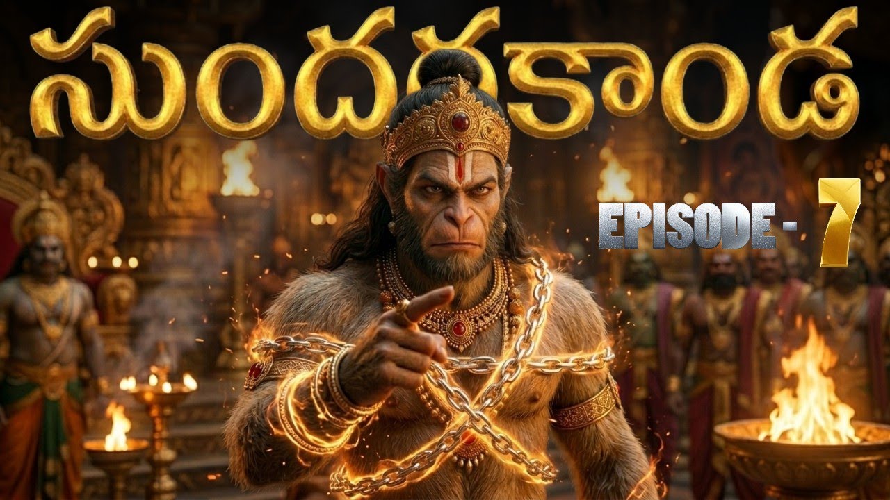 రావణుడుకి చమటలు పట్టించిన హనుమ... | సుందరకాండ Episode 6 | Sundarakanda in Telugu