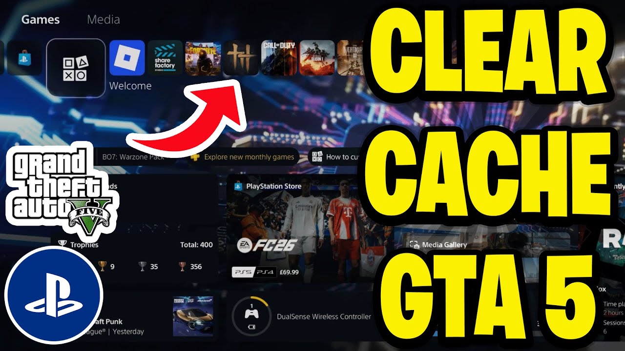 Как очистить кэш в GTA 5 на PS5
