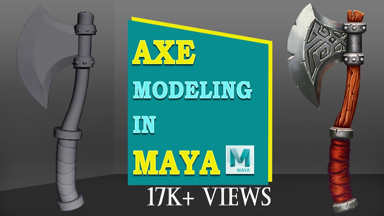 How to Model an Axe In Maya | Game Props Modeling in Maya | Maya tutorial for Beginner | CGVISION