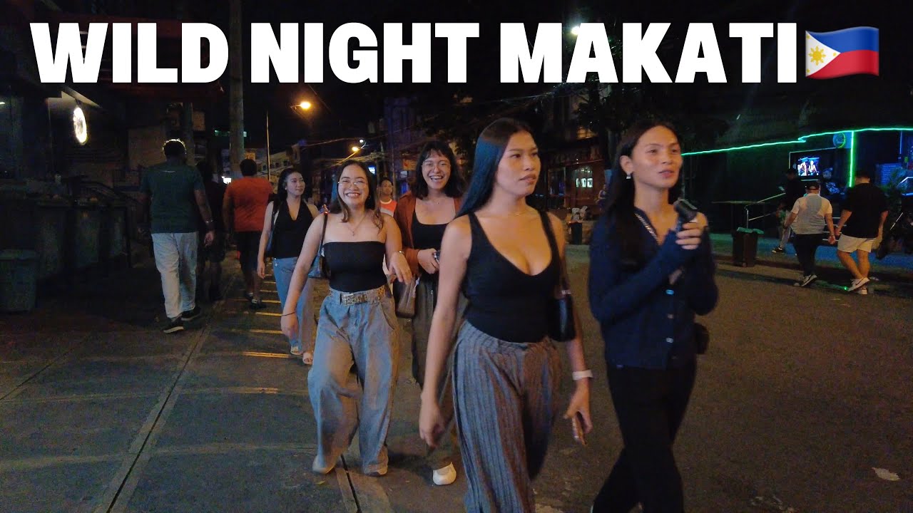 CRAZY NIGHT STROLL in POBLACION MAKATI  CITY PHILIPPINES🇵🇭[4k]walking tour