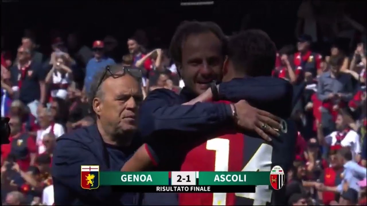 Genoa-Ascoli, il momento della promozione in Serie A del Grifone [2022/23]